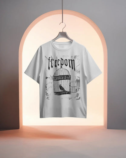 Freedom Cage- Men Oversize T-shirt