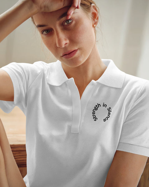 Strength In Silence-Women Polo T-shirt