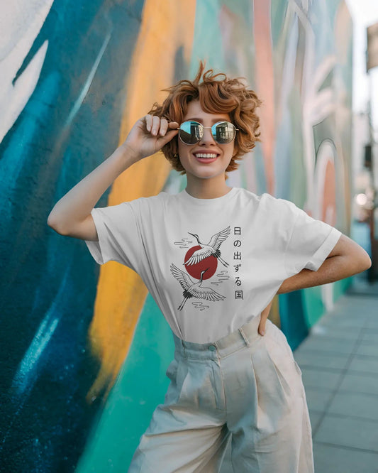 Land of Rising Sun-Women Half sleeve Round Neck T-Shirt