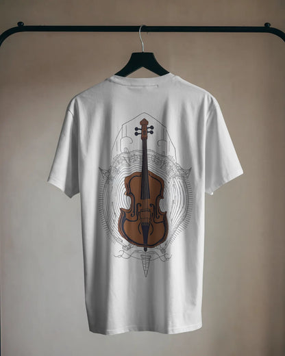 Violin Musical Notes-Women Oversize T-shirt