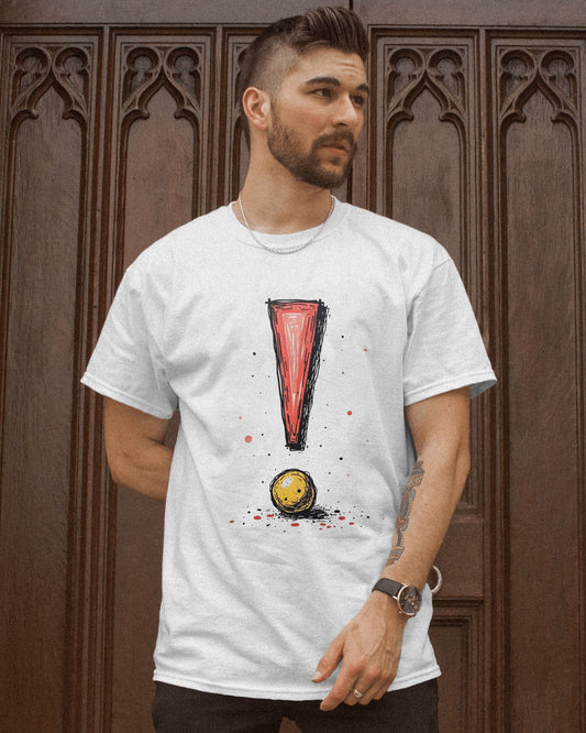 Exclamatory Mark- Men Half Sleeve Round Neck T- shirt