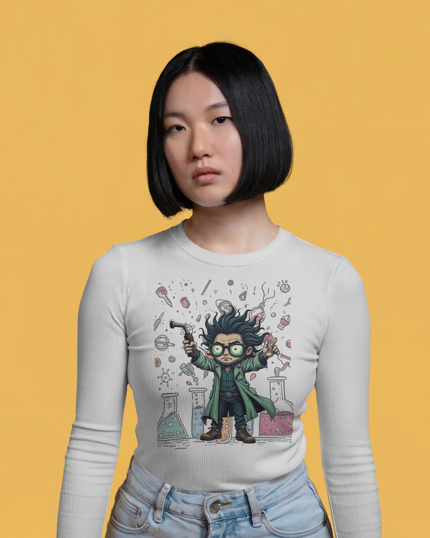 Scientists Experiment- Women Full Sleeve T-shirt