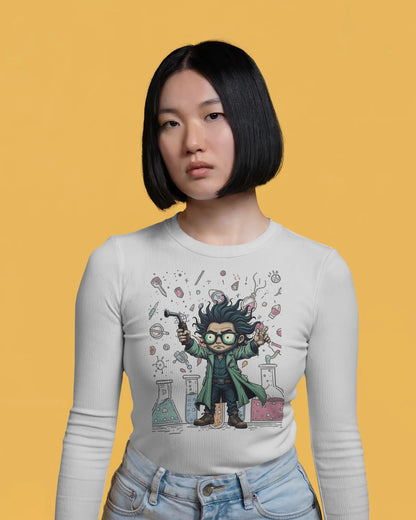 Scientists Experiment- Women Full Sleeve T-shirt