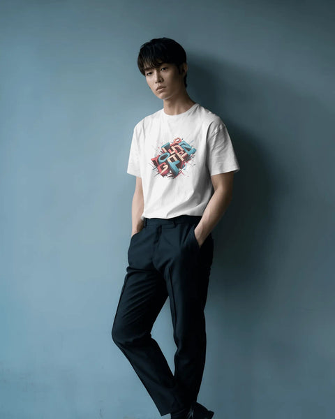 Illuded Word art- Men Oversize T-shirt