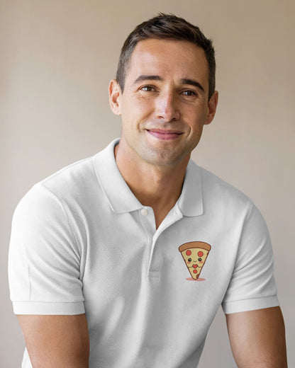 Pizza slice-Men Polo T-shirt
