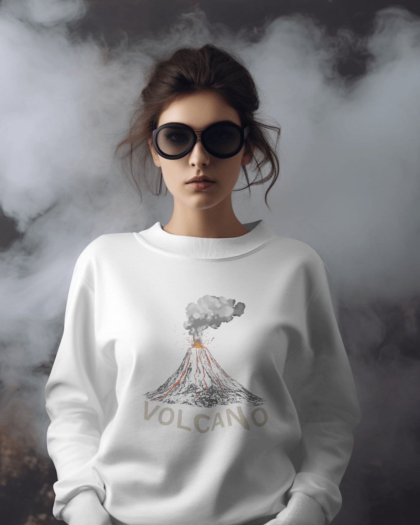 Volcano Eruption- Women Sweatshirt