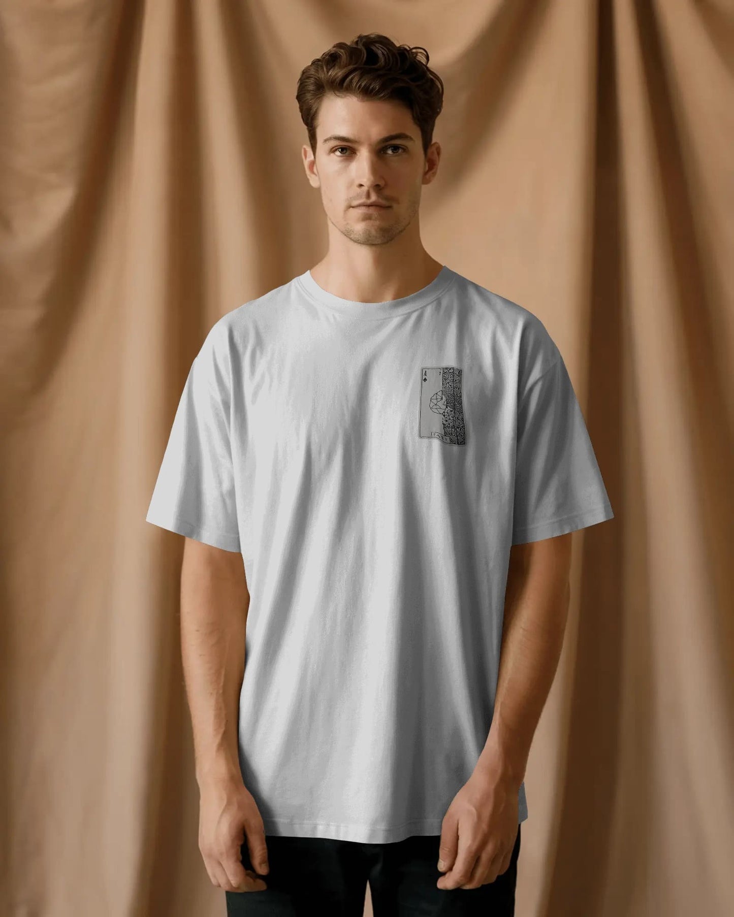 Club Ace Card- Men Oversize T-shirt