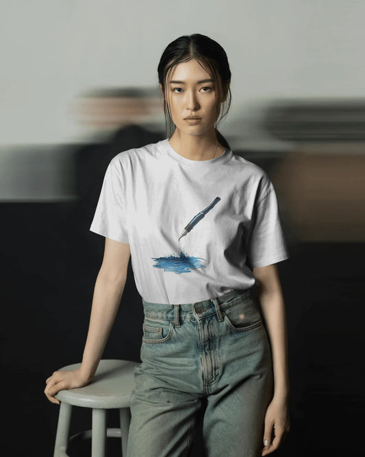 Ocean Drop - Women Half Sleeve Round Neck T-shirt