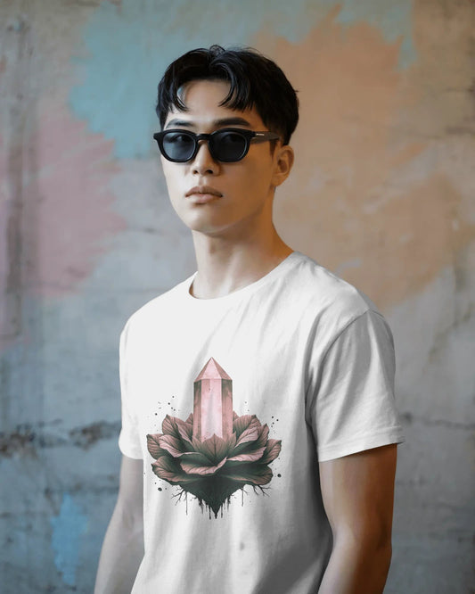 Crystal- Men Half Sleeve Round Neck T-shirt