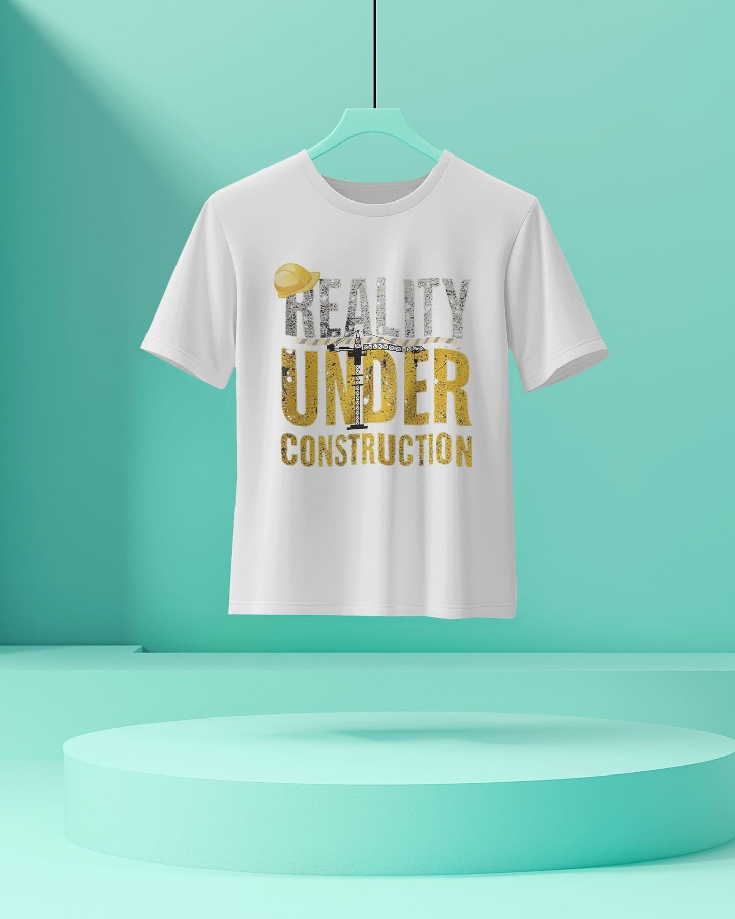 Reality under Construction- Men Half Sleeve Round Neck T-Shirt