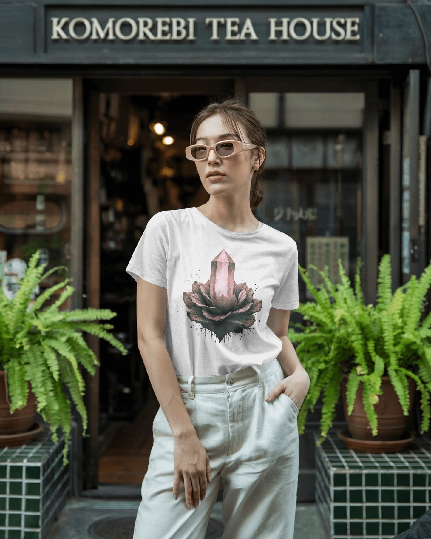 Crystal- Women Half Sleeve Round Neck T-shirt