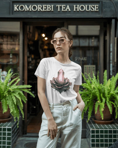 Crystal- Women Half Sleeve Round Neck T-shirt