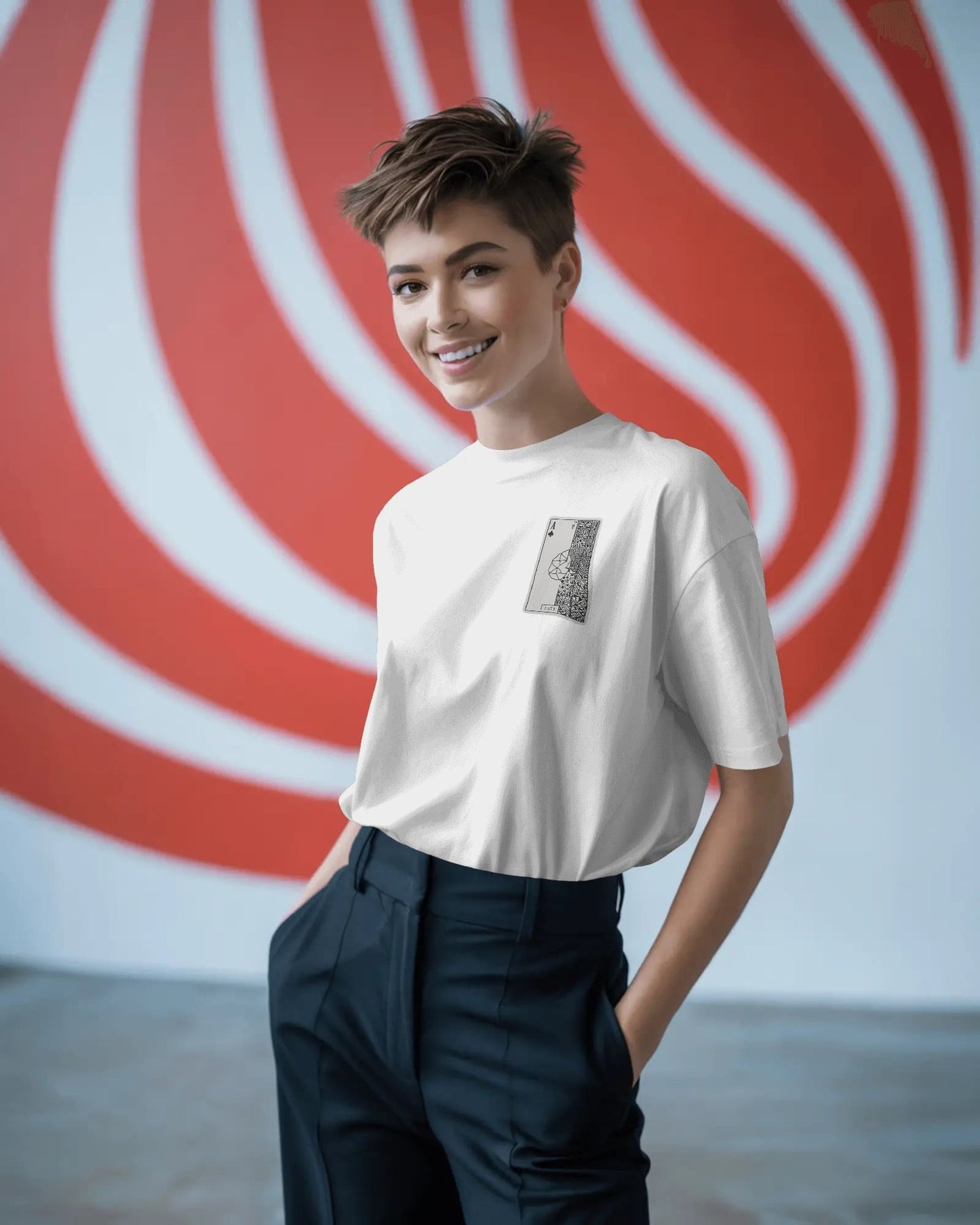 Club Ace Card- Women Oversize T-shirt