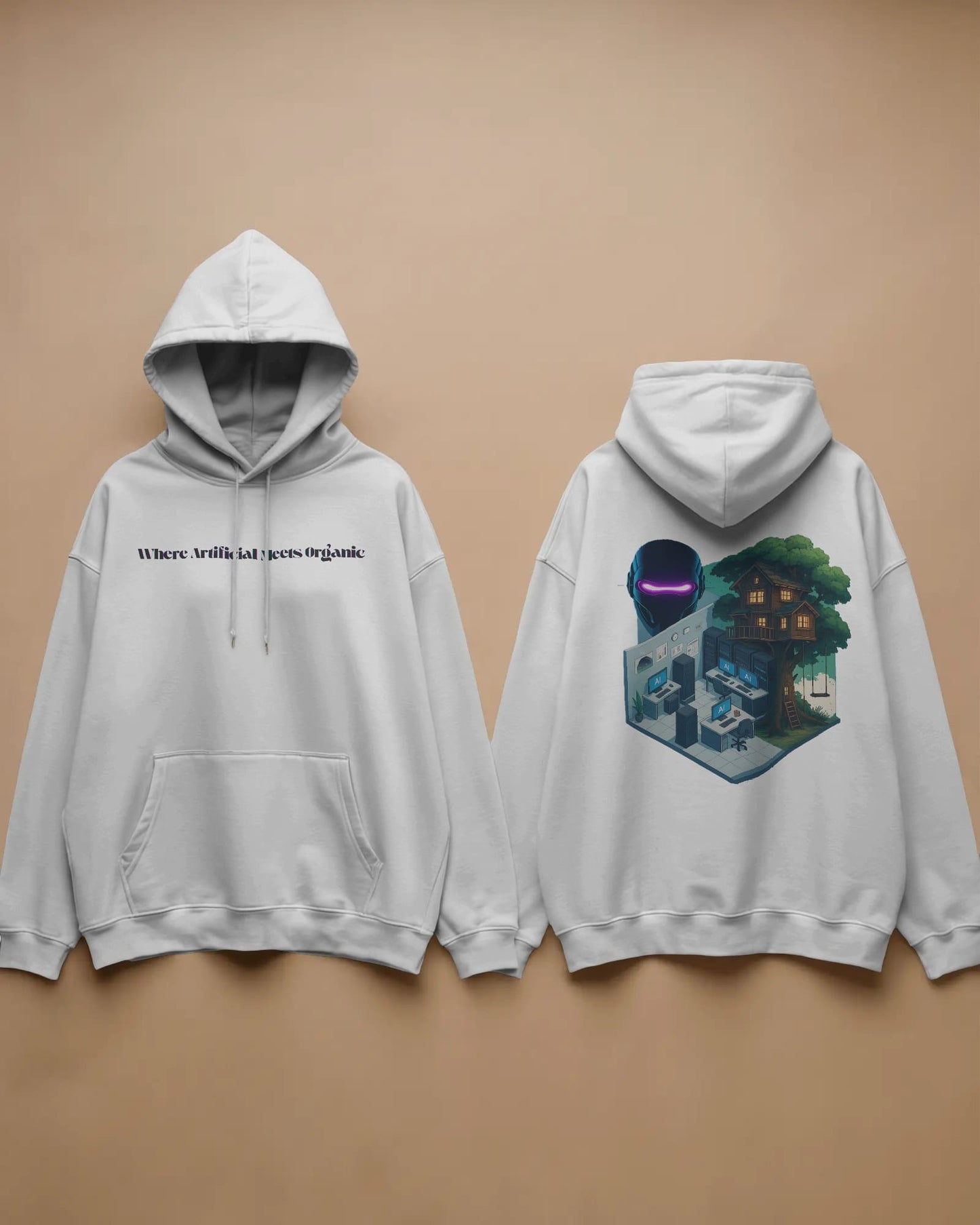 Where Artificial Meets Organic- Women Hoodie
