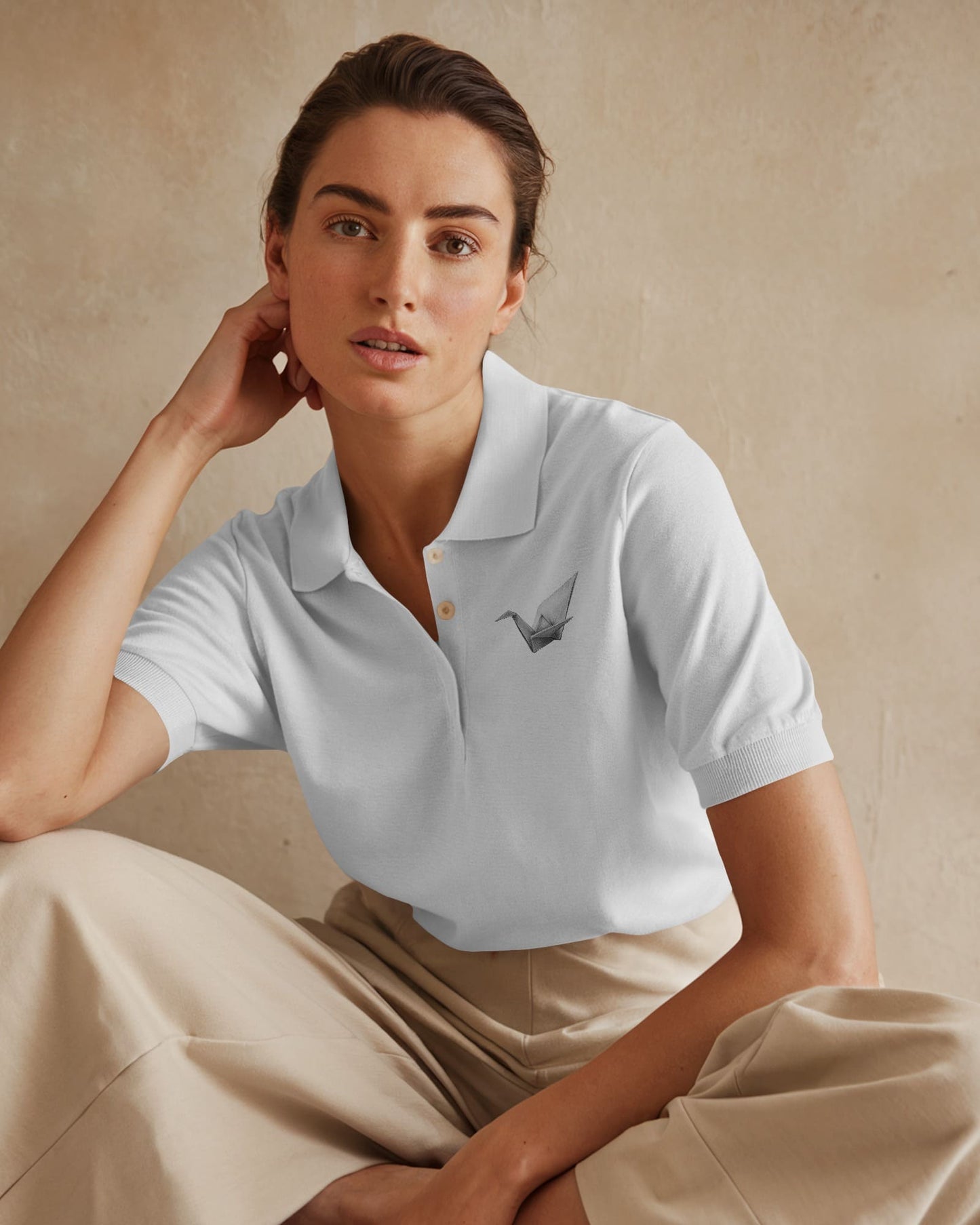 Paper Crane- Women Polo T-shirt
