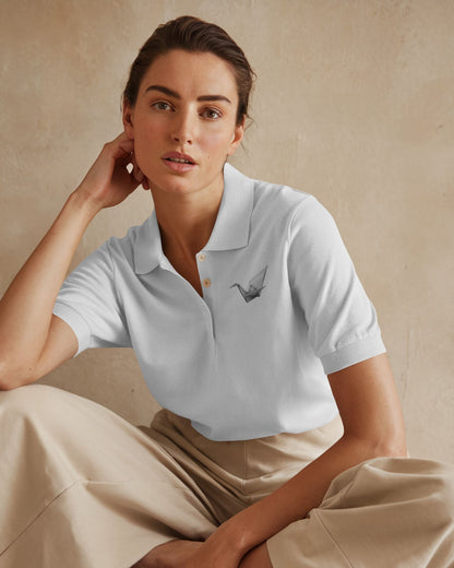 Paper Crane- Women Polo T-shirt