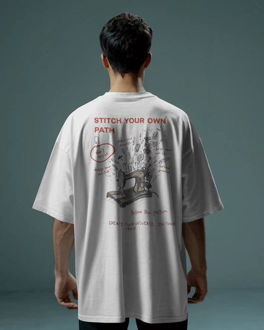 Stitch Your Own Path- Men Oversize T-Shirt