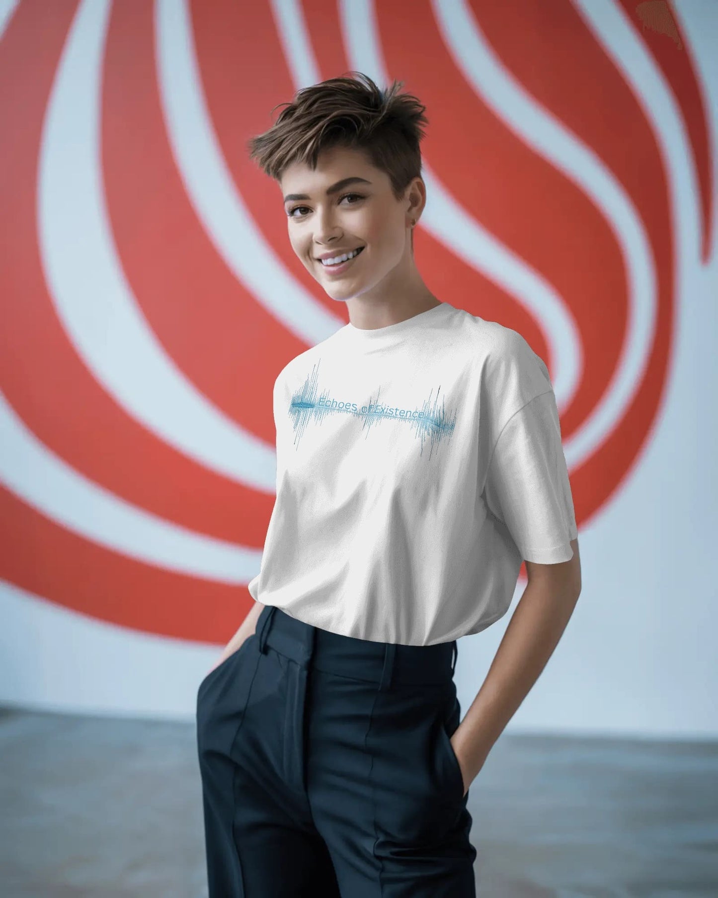 Echoes of Existence- Women Oversize T-shirt