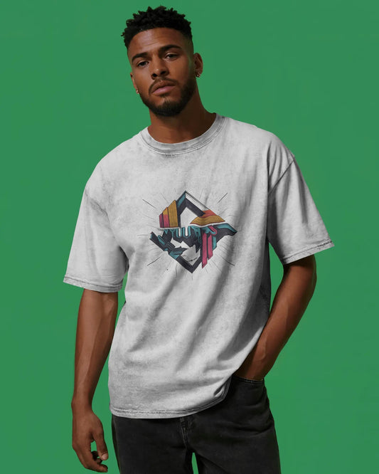 Illuded Art  Work- Men Oversize T-shirt