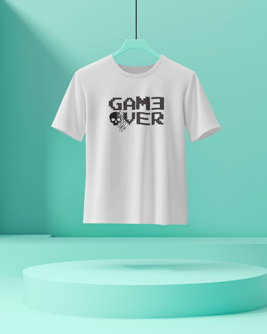 Game Over- Men Half Sleeve Round Neck T-Shirt