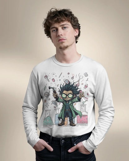 Scientists Experiment- Men Full Sleeve T-shirt
