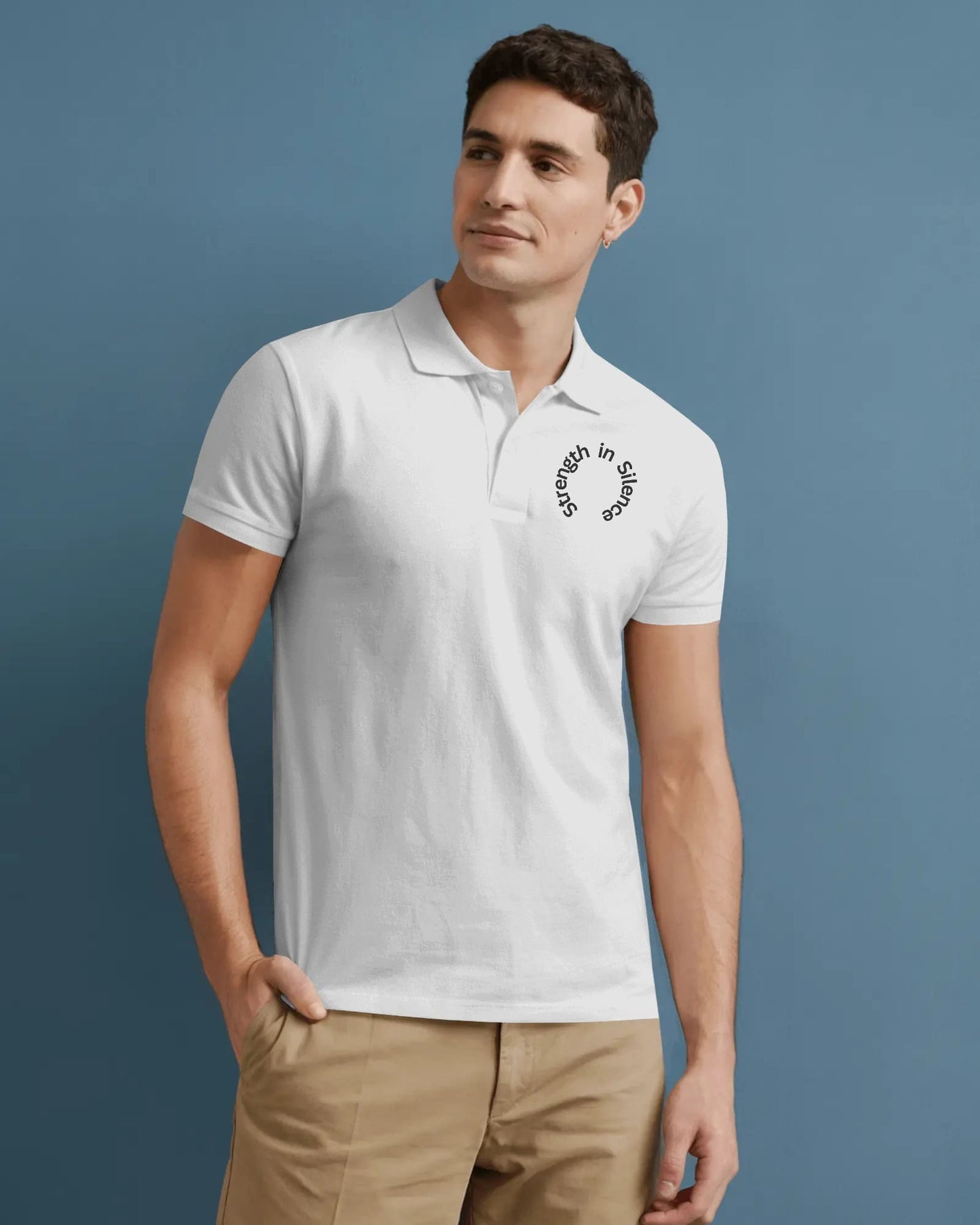 Strength In Silence-Men Polo T-shirt