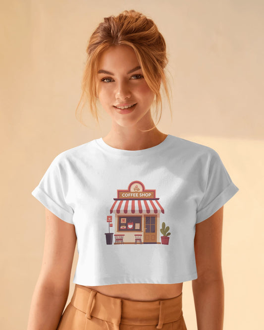 Coffee House-Crop Top