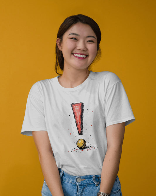 Exclamatory Mark- Women Half Sleeve Round Neck T- shirt