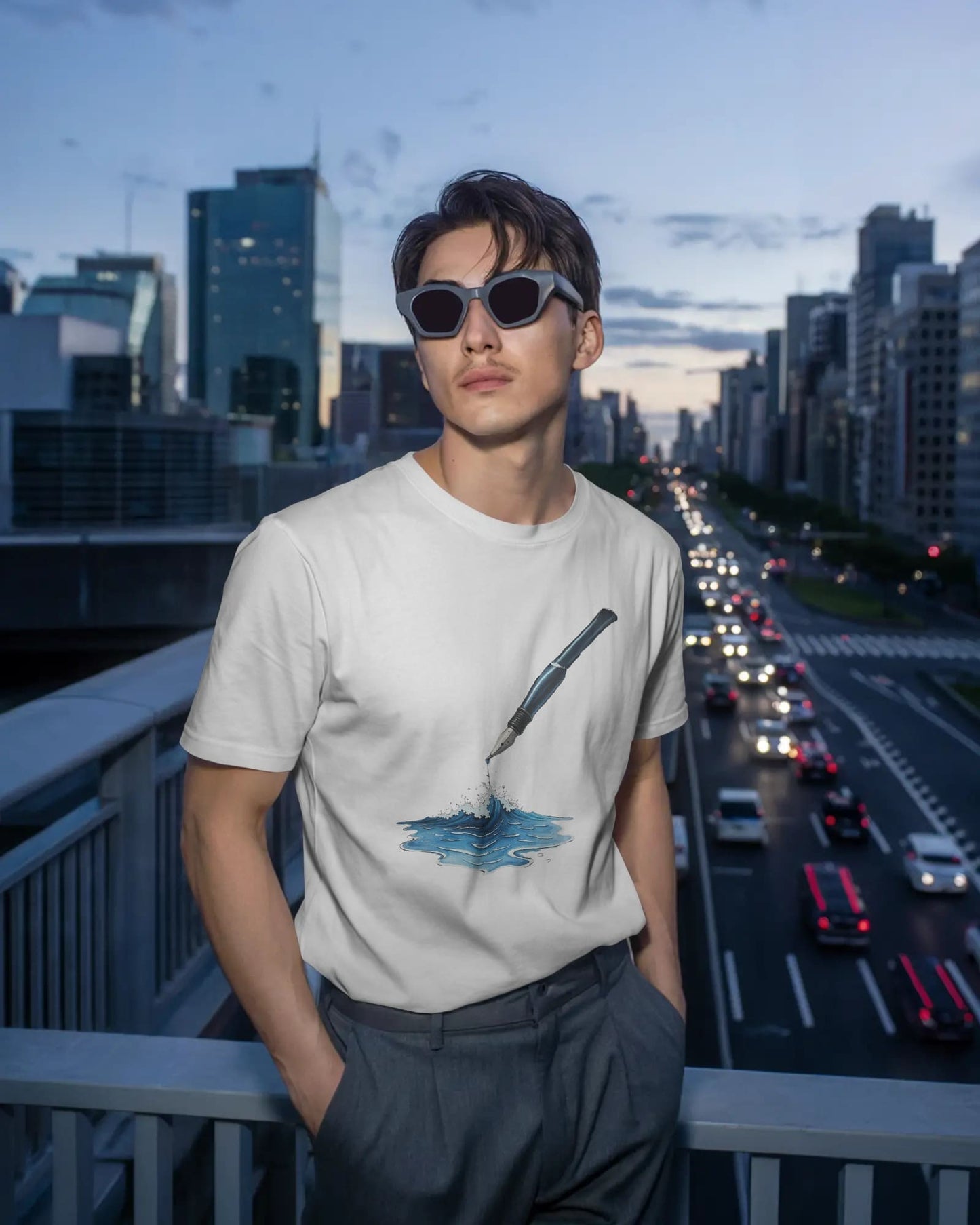 Ocean Drop-Men Half Sleeve Round Neck T-shirt