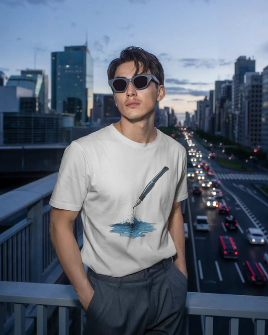 Ocean Drop-Men Half Sleeve Round Neck T-shirt