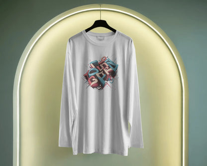 Illusion Word- Men Full Sleeve T-shirt