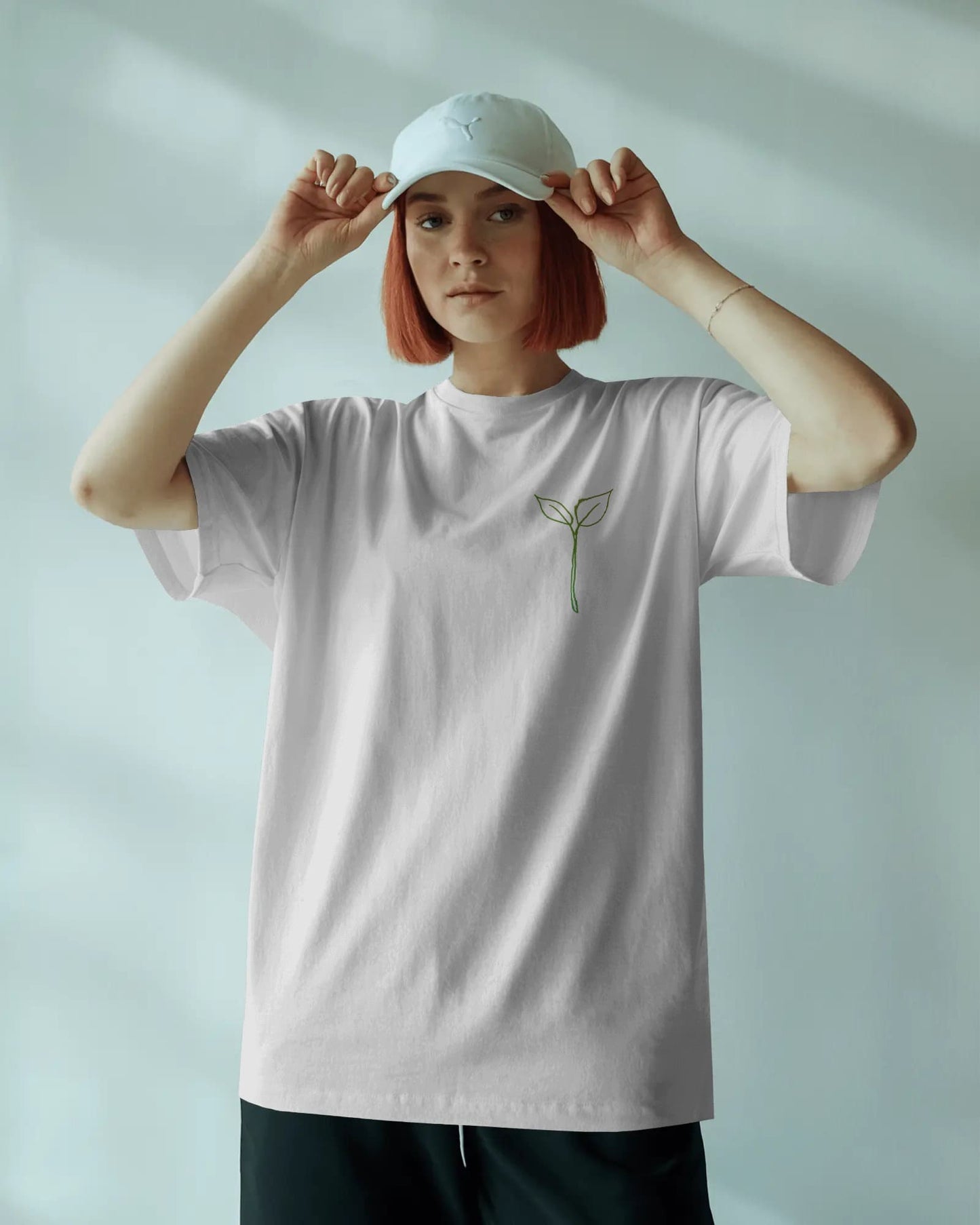 Leaf Logo- Women Oversize T-shirt