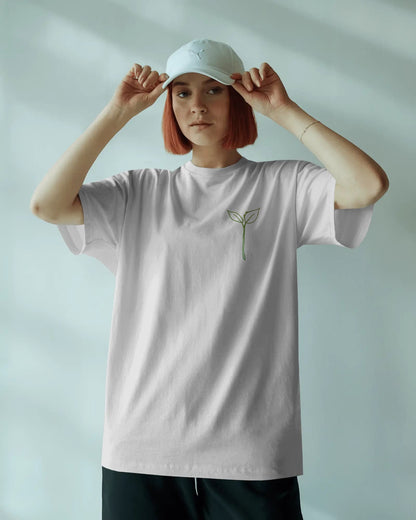Leaf Logo- Women Oversize T-shirt