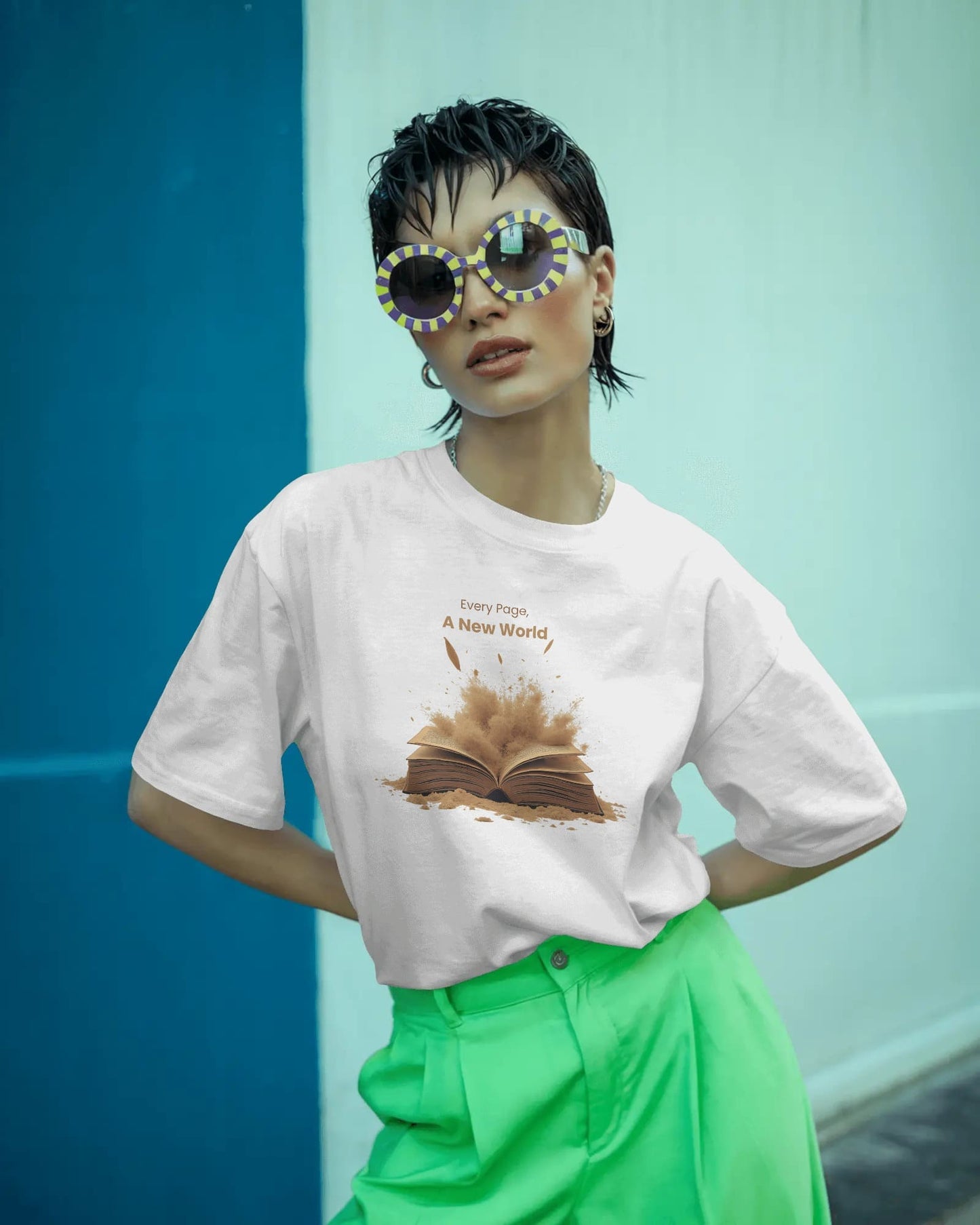 Sand Book- Women Oversize T-shirt