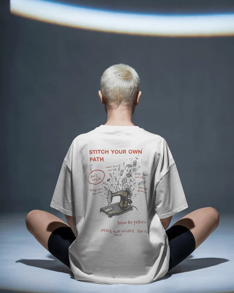 Stitch Your Own Path- Women Oversize T-Shirt