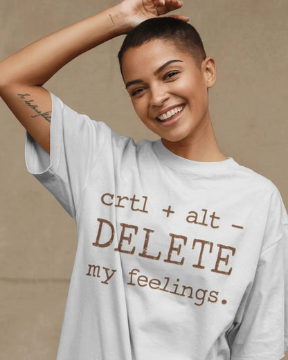 Ctrl+Alt+Delete- Women Oversize T-Shirt