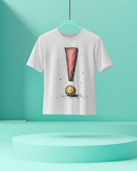 Exclamatory Mark- Women Half Sleeve Round Neck T- shirt