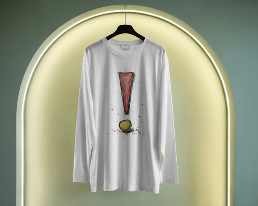 Exclamatory mark- Men Full Sleeve T-shirt