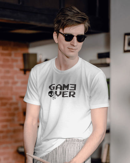 Game Over- Men Half Sleeve Round Neck T-Shirt