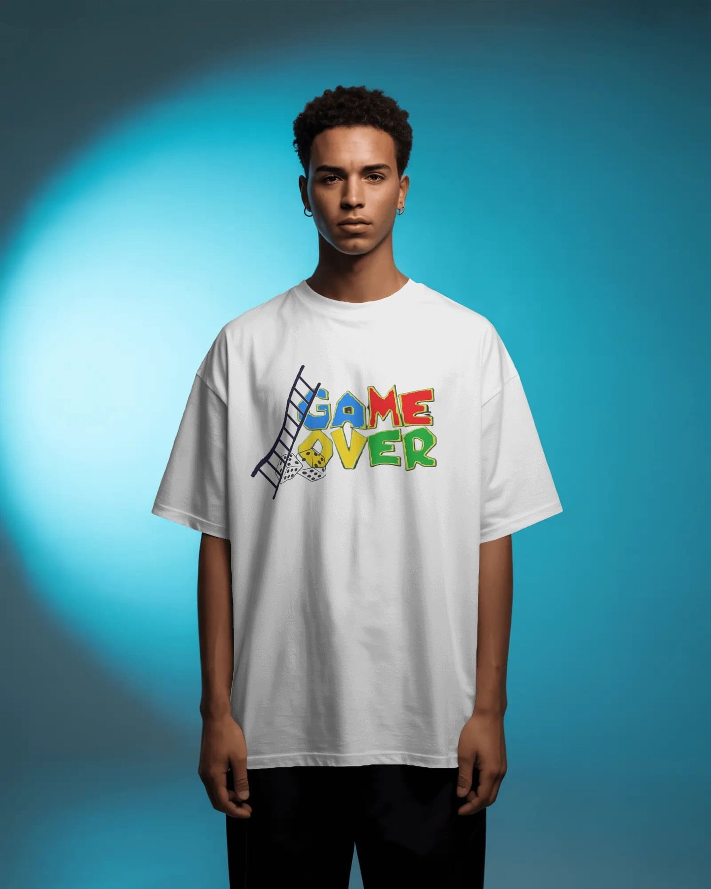 Ludo Gameover- Men Oversize T-shirt