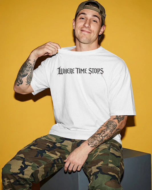Where Time Stops- Men Oversize T-Shirt