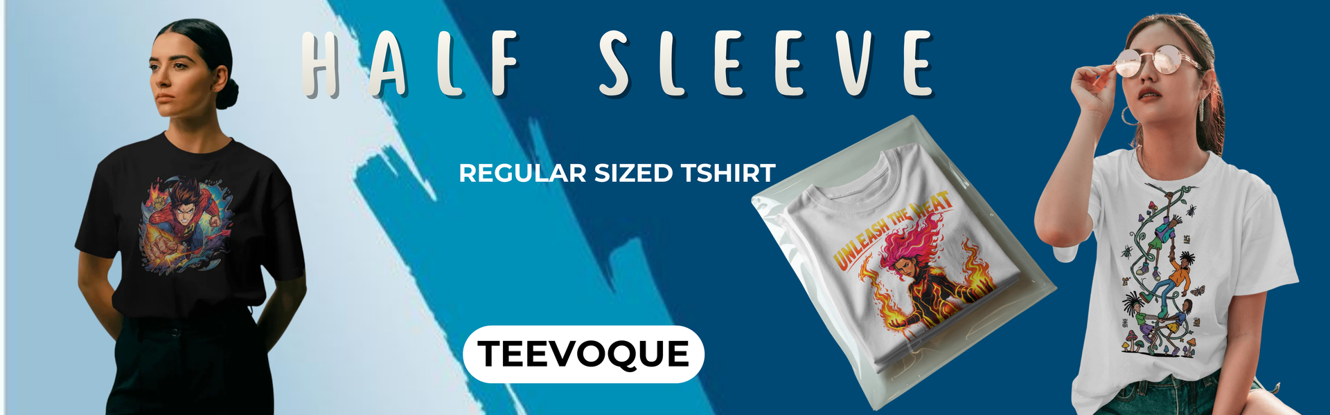 Half Sleeve Round Neck T shirt-women